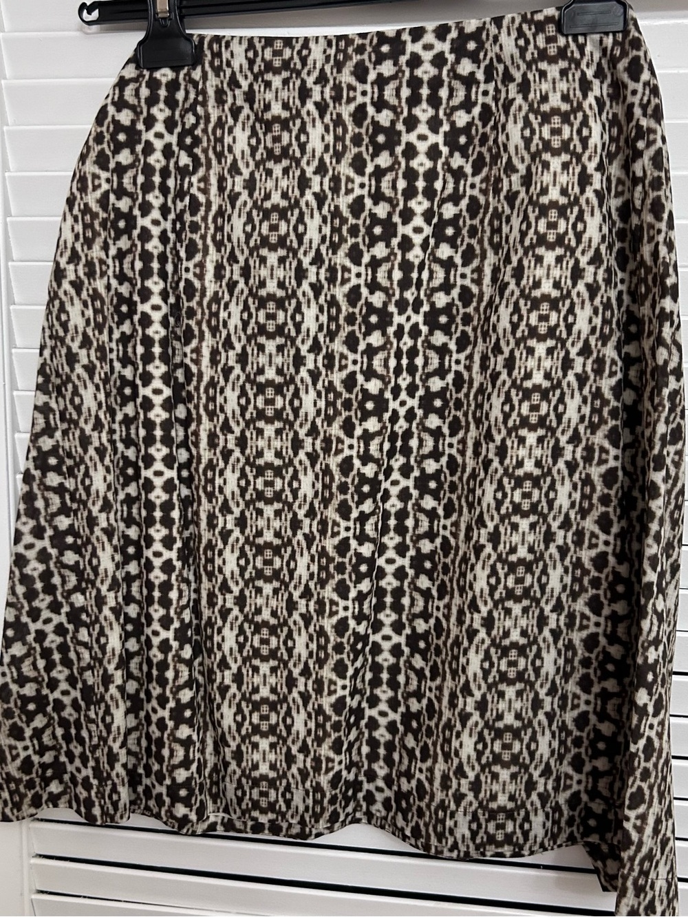 🤎MAKE OFFER🤎 NWT MaxMara Ikat Graphic Print Tie Front Cotton Mini Skirt Sz MED - Picture 7 of 7